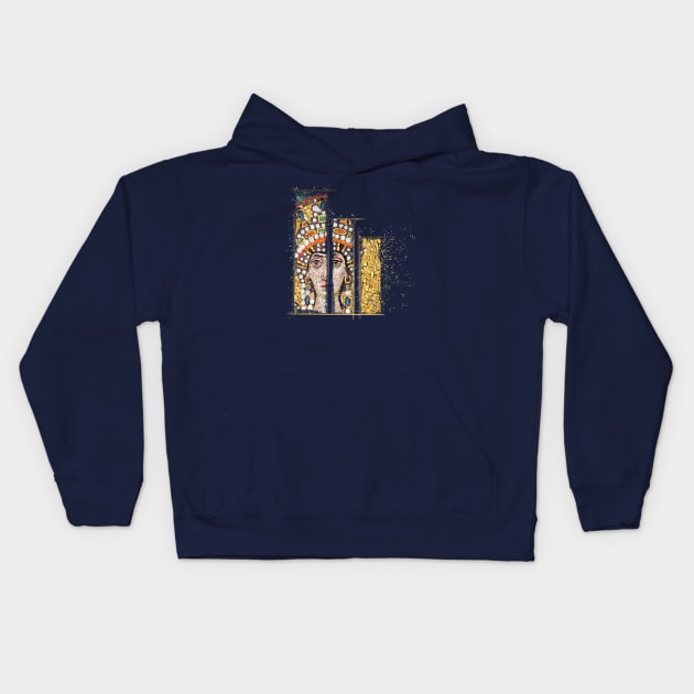 Byzantine vibes Kids Hoodie by Sam18artworks